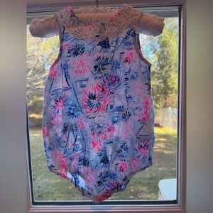 Lilly Pulitzer Baby Romper “Sea to Shining Sea” 6-12 months